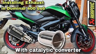 Installing Acrapovic Exhaust In Dominar 400 BS6 | Modified Exhaust