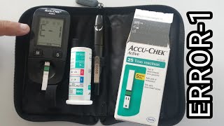 como resolver E-1 error 1 en tu glucometro Accu-Chek active