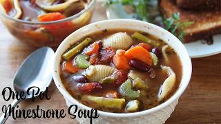 One-Pot Minestrone Soup: Easy Weeknight Dinner