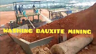 washing bauxite mining