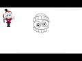 how to draw chibi caine from the amazing digital circus cute easy drawing tutorial