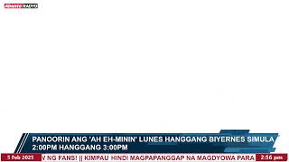 Ah Eh-Minin | KimPau nagpaulan ng jogging ayuda! | February 5, 2025