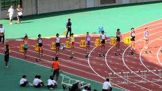 平成23年度 学総中学陸上埼玉県大会 女子100mH決勝