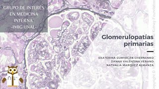 Charla | Glomerulopatías primarias