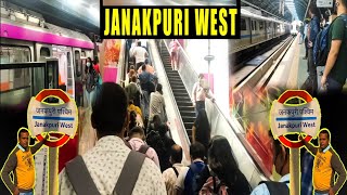 Metro Station Janakpuri West ।। Blue Line \u0026 Magenta Line Metro Stations