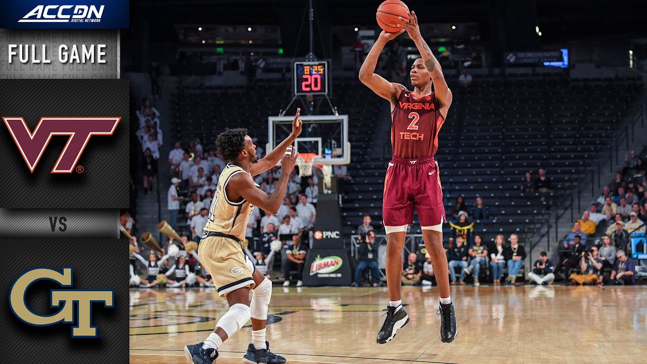 Virginia Tech Vs. Georgia Tech Full Game | 2019-20 ACC Men's Basketball ...