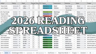 Making My 2026 Reading Spreadsheet - my online book tracker in Google Sheets