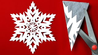 Paper snowflakes. Easy Paper Snowflake cutting. How to make snowflakes out of paper