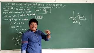 maximum height and horizontal range of the projectile || motion in a plane || @avkphysics