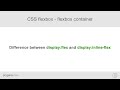 CSS flexbox - difference between display: flex and display: inline-flex