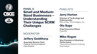 Small and Medium-Sized Businesses - Understanding their Unique SCRM Challenges Panel