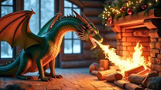 Magical Yule Log with Mythical Creatures | Unicorns, Dragons \u0026 More Relax by a Fireplace