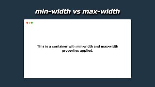 CSS Responsive Design: Why to use min-width & max-width?