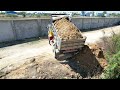 wonderful project bulldozer u0026 truck 5t spreading rock siol into water filling flooded areas