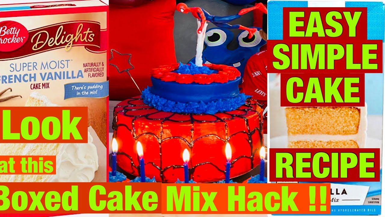 Boxed Cake Mix Hack~Best Hacks To Make Boxed Cakes Taste Homemade - YouTube