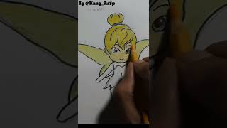 How to Coloring Tinkerbell #color #howto #shorts #coloring #tiktok #trending #tinkerbell #animation
