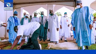 Sallah: President Buhari Marks Eid Prayers At Home