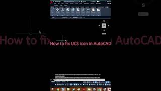 UCS Icon Visibility in AutoCAD-06 !#autocad #autocadtips