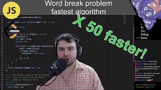 Word break problem — fastest algorithm with javascript on leetcode