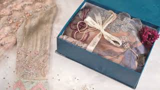 Nureh Nl 30 Rose Claire Luxury Formal Pakistani Clothing Brand.