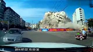 Dangerous demolition in NE China