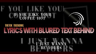 Trending Lyrics Video With Blurred Text - alight motion tutorial