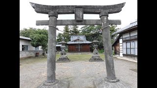 諏訪神社・・養蚕信仰で、雷電宮の石宮に蛇が・・高崎/群馬