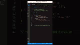 How to create an if-else statement in PHP #coding #php #tutorial #onepiece #code