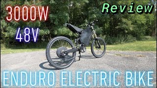 Enduro Electric Bike - 3000W 48V [29Ah] - Review \u0026 Ride