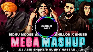 Sidhu Moosewala X Ap Dhillon X Shubh - Mega Mashup 2023 ► DJ Abhi Shake & Sunny Hassan Visual BASS