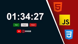 Learn HTML, CSS & JavaScript by coding a Stopwatch | A beginner tutorial
