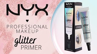 Nyx Professional Makeup Glitter Primer | new glitter primer review | #glitterprimer #makeup #nyx