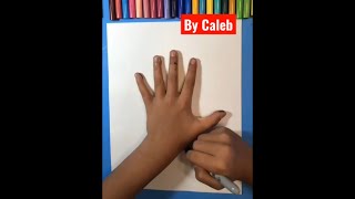 How to Draw a Hand Turkey #shorts #easy Drawing