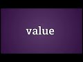 value meaning