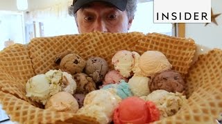 Giant Waffle Cone Ice Cream Sundae