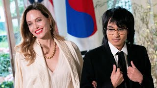 Angelina Jolie and Son Maddox Make RARE Public Appearance