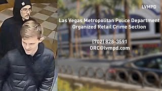 Suspects accused of stealing more than $10,000 in retail goods on Las Vegas Boulevard