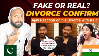 Pakistani reaction on kajol divorce news 😱 | kajol and ajay devgan divorce news | Fake or real?