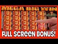 **MEGA LION WIN!!!** FULL SCREEN BONUS!!! KING OF AFRICA WMS SLOT MACHINE