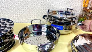 Best Steel Multi Kadai | Vinod VS Neelam Multi Purpose Kadai to Buy this Diwali💥 Idli, Dhokla, Modak