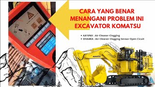 Error AA10NX dan DHA4KA_Filter udara mengalami kebuntuan_apa yang harus dilakukan_Excavator PC200-10