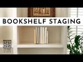 How to Stage a Bookshelf or Built-in