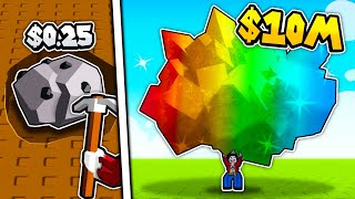 I Dug Up The Rarest GEMS Worth MILLIONS In Roblox Mines