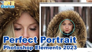 Photoshop Elements 2023 What's New Features Perfect Portrait Guided Edit