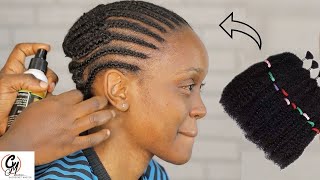 She Asked For A Low Cut Crochet Hairstyle That Can Match Her Forehead.