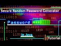 🔐 Secure Random Password Generator in Java ♨️ - Tutorial 📚