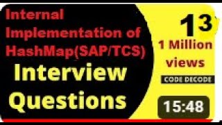 Core java interview Question /SAP/TCS/HashMap Internal implementation/ Internal working HashMap