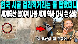 한국 시골 걸리적거리는 돌 뽑았더니 세계유산 쏟아져 나와 세계 역사 다시 쓴 상황