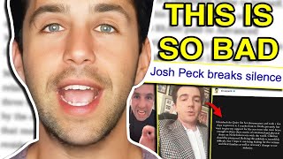 JOSH PECK SPEAKS OUT ABOUT NICKELODEON DOC