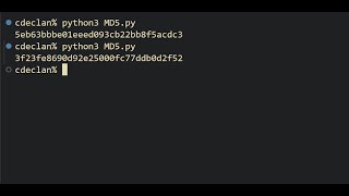 Implementing and Testing MD5 in Python3